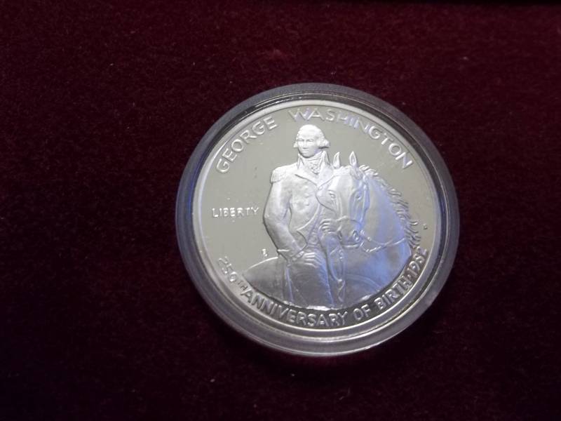 George Washington 250th Anniversary Commemorative Silver Half Dollar Proof
