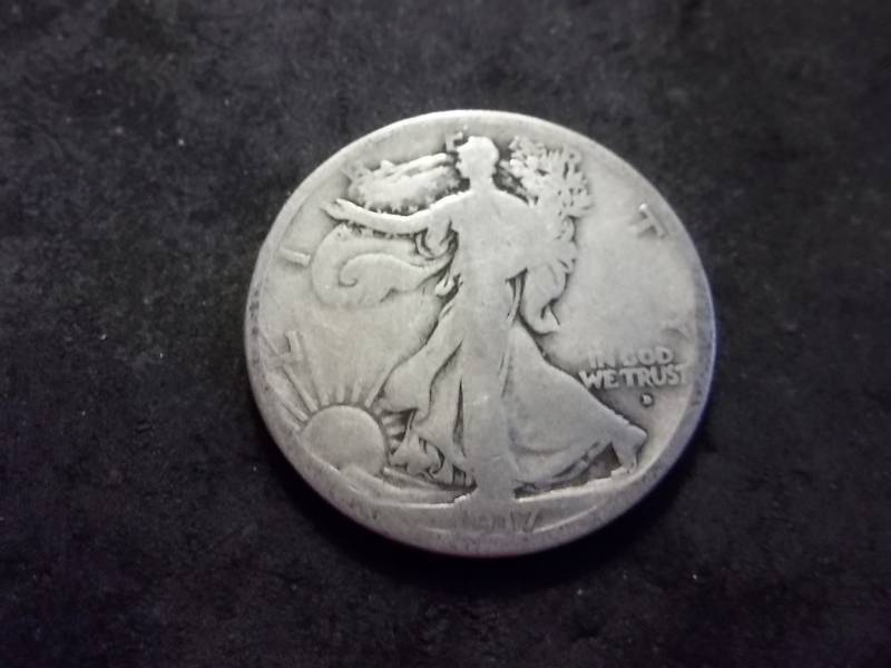 1917 D Walker Half Dollar Obverse Mint Mark