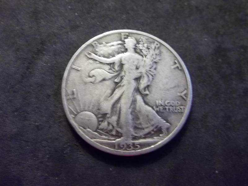1935 S Walker Half Dollar