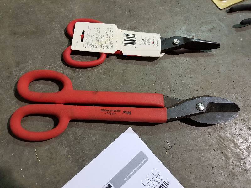Lot of (2) Wiss Metal Cutting Snips