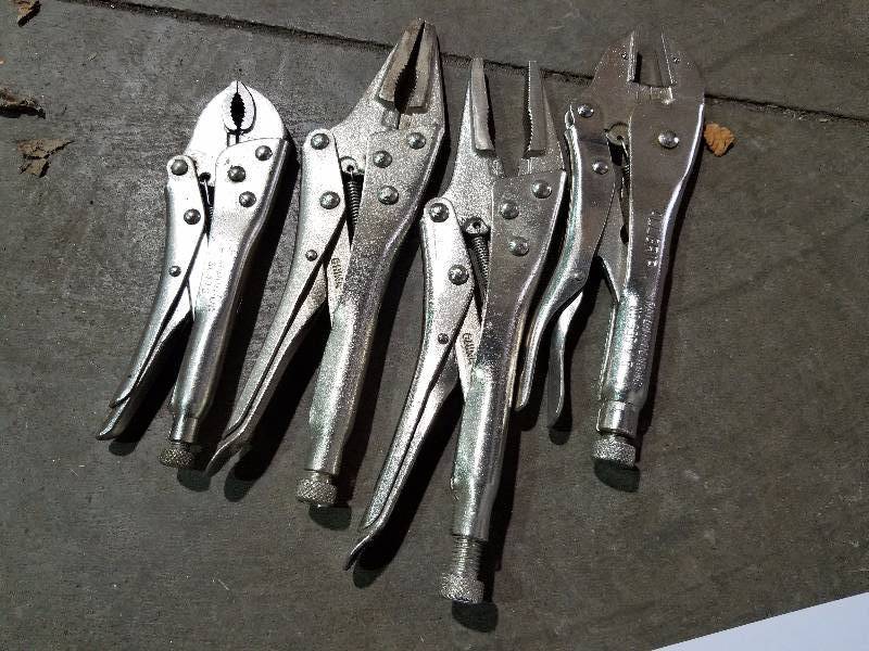 Lot of (4) Vise Grip Locking Pliers