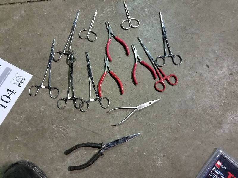Lot of (12) Steel Clamps