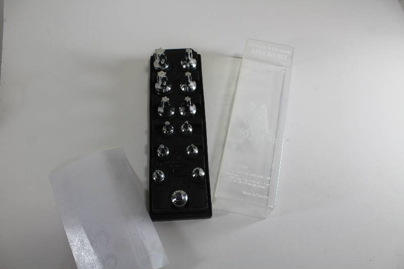 13-Piece 38in. & 14in. Drive Chrome Vanadium Star Bit Set