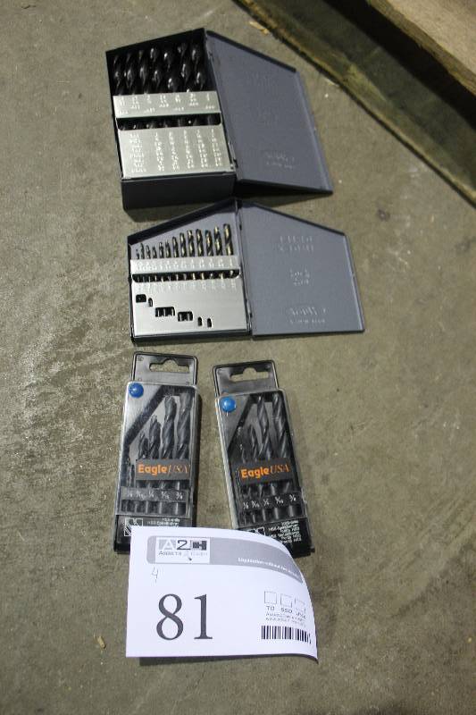 Lot of (4) Drill Bit Sets