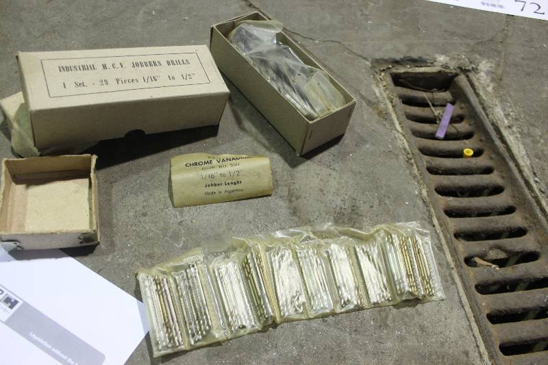 Lot of (2) Industrial HCV Jobbers Drills 29-Piece SAE  Drill Bit Set