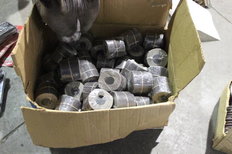 Box Lot of Sand Paper Rolls