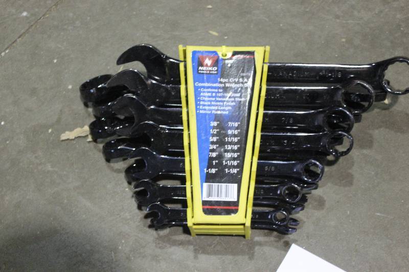 Neiko Tools 14-Piece CrV SAE Combination Wrench Set