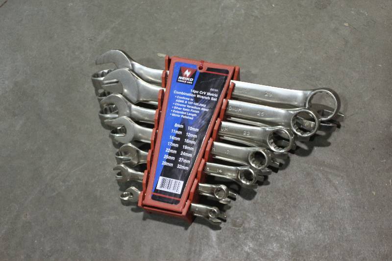 Neiko Tools 14-Piece CrV Metric Combination Wrench Set