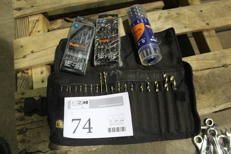 Lot of (4) Drill Bit Sets