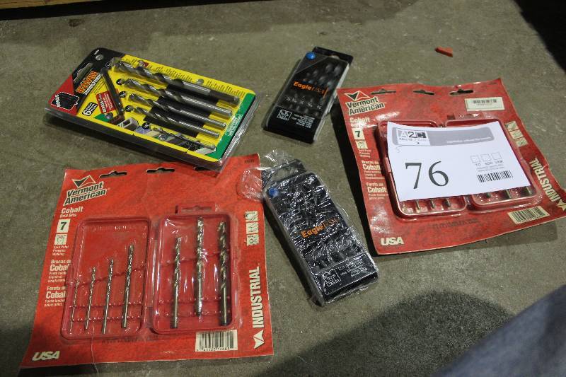 Lot of (5) Drill Bit Sets