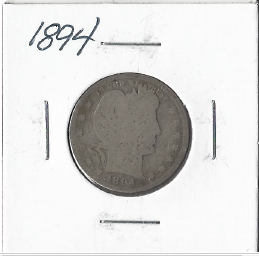 lot 3 image: 1894 Barber Quarter