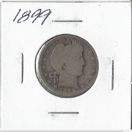 lot 10 image: 1899 Barber Quarter