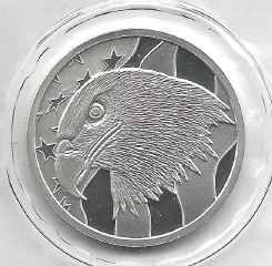 lot 41 image: 1 Ounce Pure Silver - .999 Fine - Pledge Of Allegiance