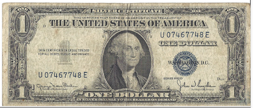 1935 D Dollar Silver Certificate