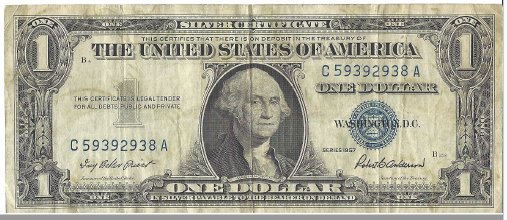 1957 Silver Certificate Dollar Note