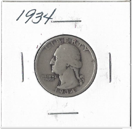 1934 Washington Quarter
