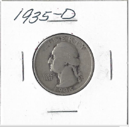1935 - D Washington Quarter