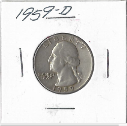 1959 - D Washington Quarter