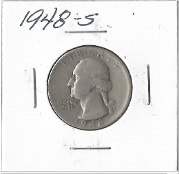 1948 - S Washington Quarter