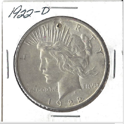 1922-D Peace Dollar