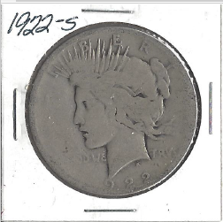 1922-S Peace Dollar