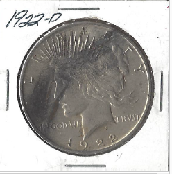 1922-D Peace Dollar