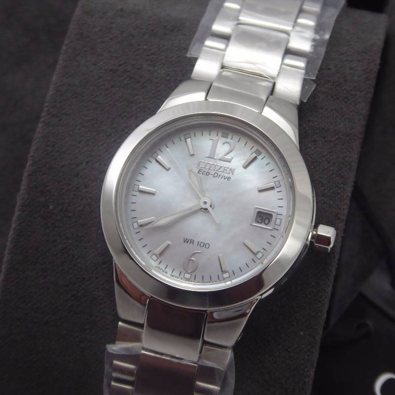 lot 15 image: Citizen Eco-Drive Womens Silhouette Stainless Steel Watch
