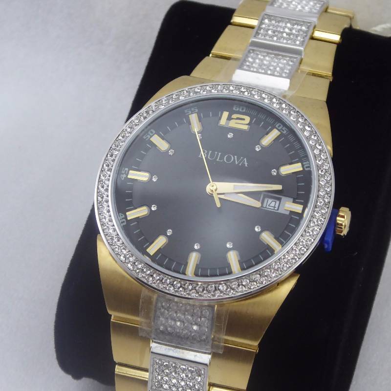 lot 28 image: Bulova Mens Precisionist-Class Stainless Steel Crystal Watch