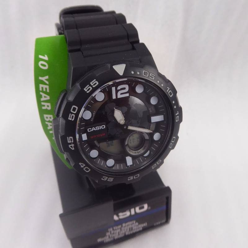casio analog digital dive watch