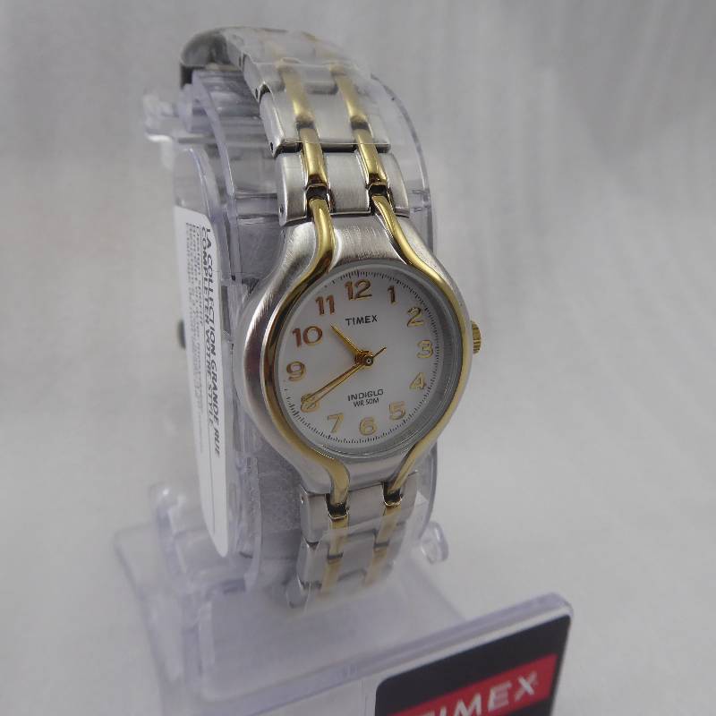 lot 64 image: Timex Womens Two Tone Sport Bracelet Watch