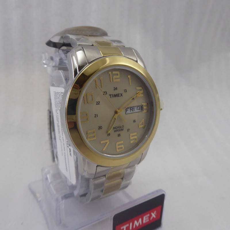 lot 69 image: Timex Mens Two-Tone Dress Watch