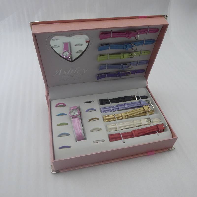lot 97 image: Ashley Girls Interchangeable Watch Set