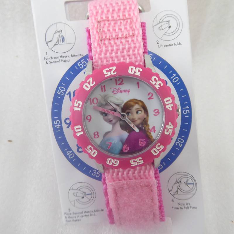 lot 116 image: Disney Kids Anna and Elsa Time Teacher Watch