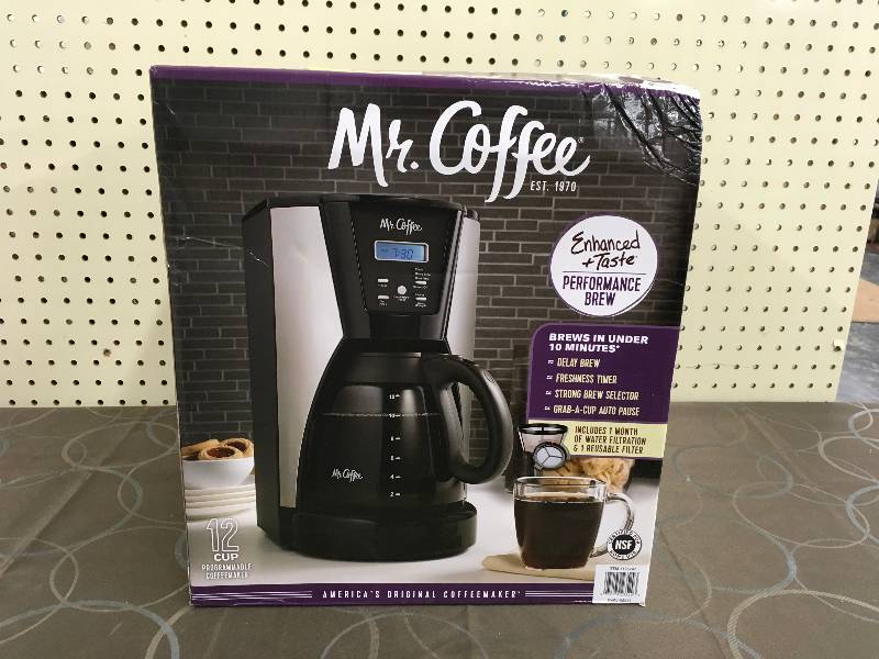 lot 24 image: MR. COFFEE 12-CUP BREWER, WHOLESALE PRICE $29.99