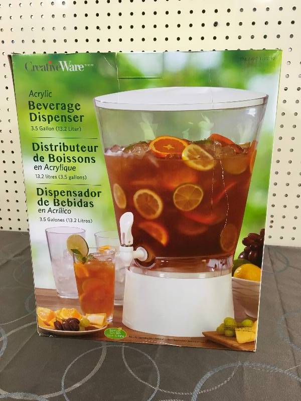 lot 42 image: 3.5 GALLON BEVERAGE DISPENSER, WHOLE SALE PRICE $19.99
