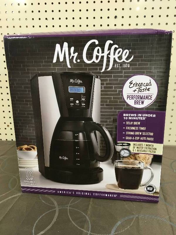 lot 60 image: MR. COFFEE 12-CUP BREWER, WHOLESALE PRICE $29.99