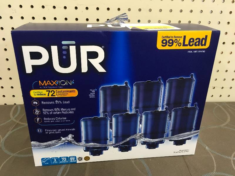 lot 63 image: PUR 7 PK WATER FILTERS, WHOLESALE PRICE $48.99