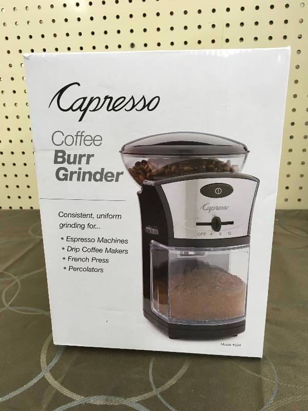 lot 66 image: CAPRESSO COFFEE GRINDER, WHOLESALE PRICE $29.99