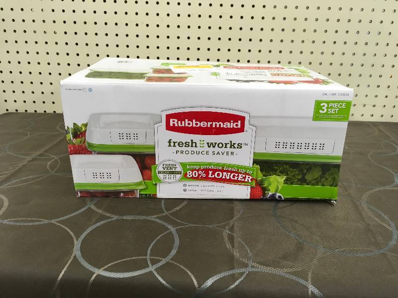 lot 62 image: 3PC FRESHWORKS, RUBBERMAID, WHOLESALE PRICE $19.99