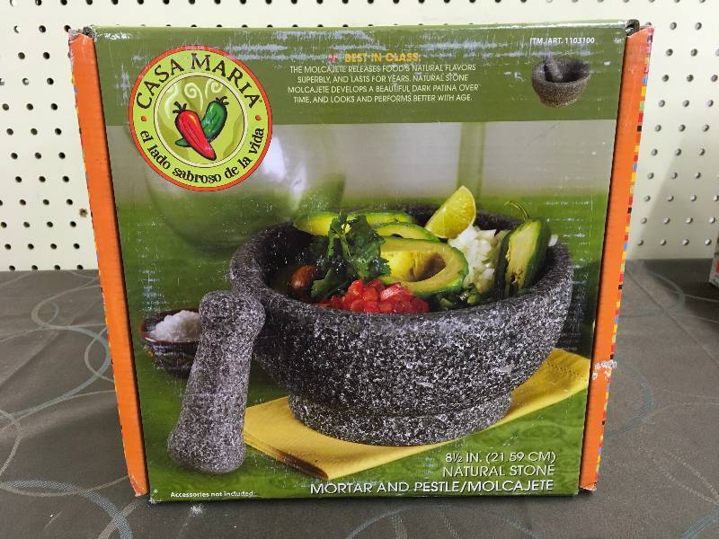 lot 69 image: 8.5IN MORTAR & PESTLE, WHOLESALE PRICE $14.99