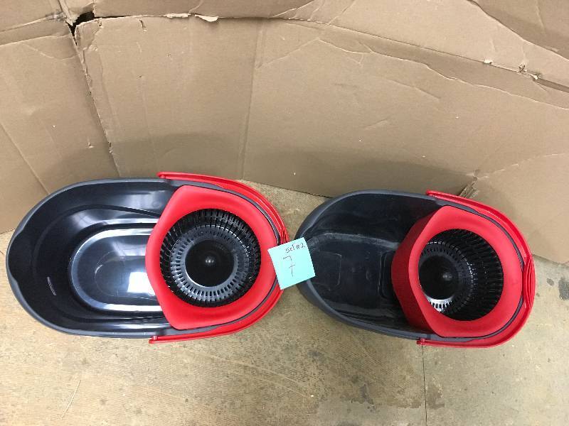 O-Cedar Easy Wring Spin Mop & Bucket System BUCKETS ONLY - Lot of 2