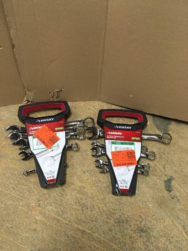 Husky SAE Combination Wrench Set - Lot of 2 Missing Pieces