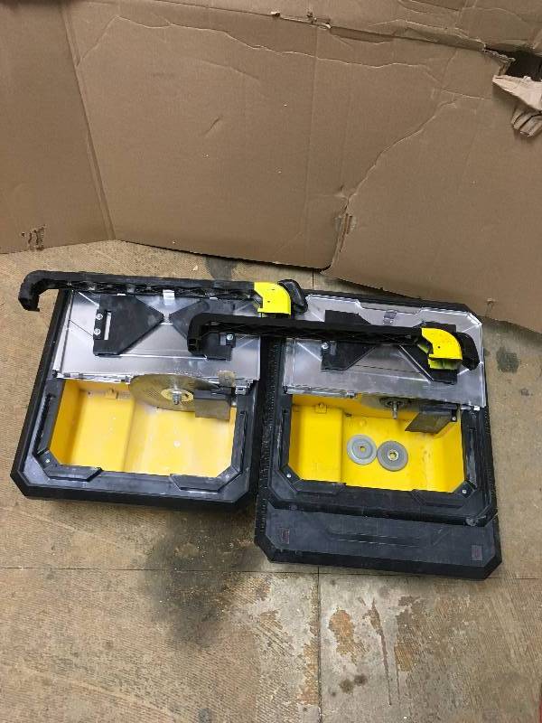 QEP 7 in. Tile Saw - Works Missing Parts - Lot of 2 in working conditions