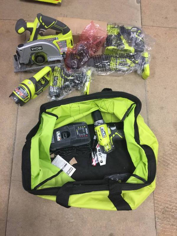 Ryobi One 18 V 6 Piece Kit in working conditions
