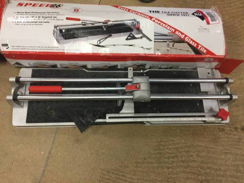 Speed 26 Heavy Duty Professional Tile Cutter in working conditions
