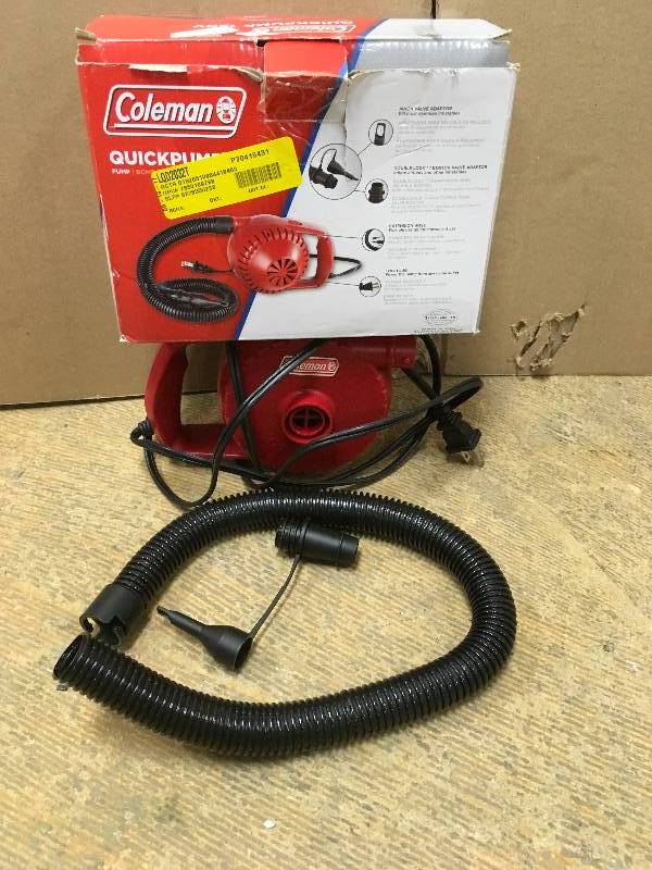Coleman Quick Pump 120 V Electric Portable Pump open box never used