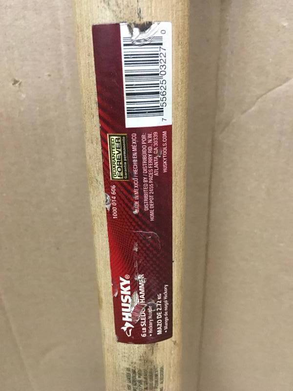 Husky 6 lb. Sledge Hammer with 36 in. Hickory Handle