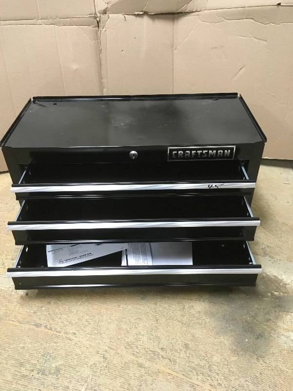 Craftman 3 Drawer Middle Tool Box open box never used