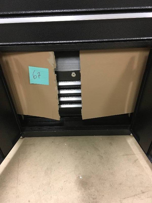 Stanley 24 in. W 8-Drawer Tool Chest and Cabinet Combo, Dark Gray, Dark Gray Textured Finish