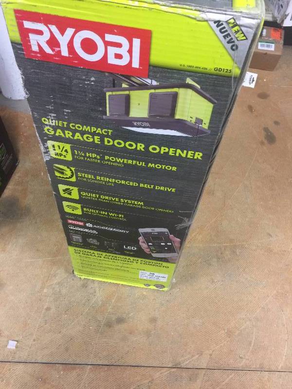 RYOBI Quiet-Compact Garage Door Opener GD125 NEW